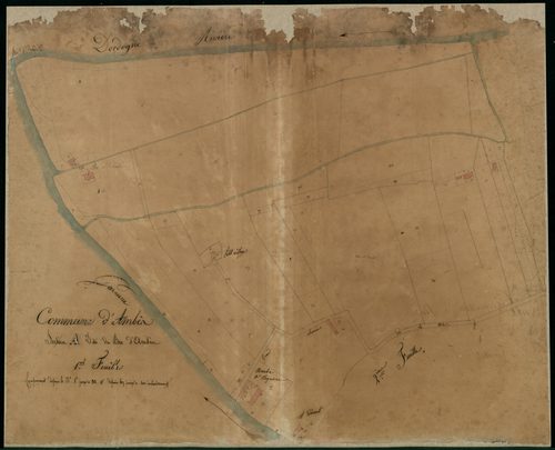 Ambès - -Section A feuille 1 : Le Bec-d'Ambès