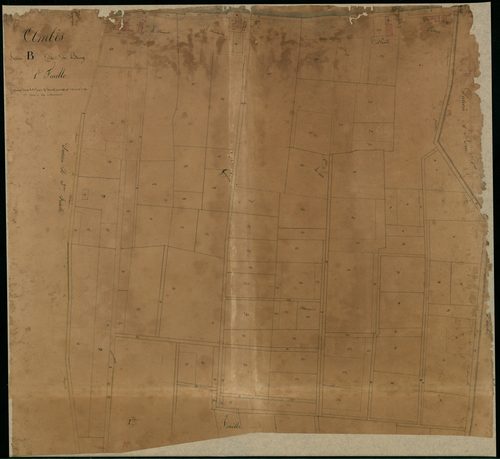 Ambès - -Section B feuille 1 : Le Bourg