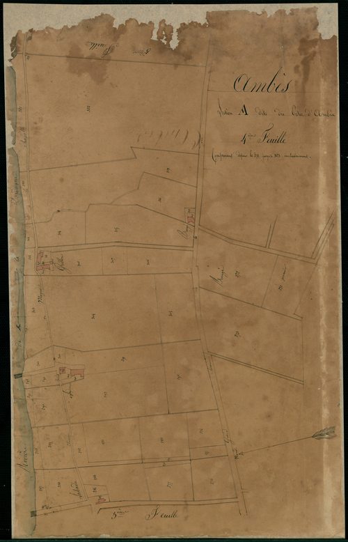 Ambès - -Section A feuille 4 : Le Bec-d'Ambès