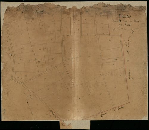 Ambès - -Section B feuille 7 : Le Bourg
