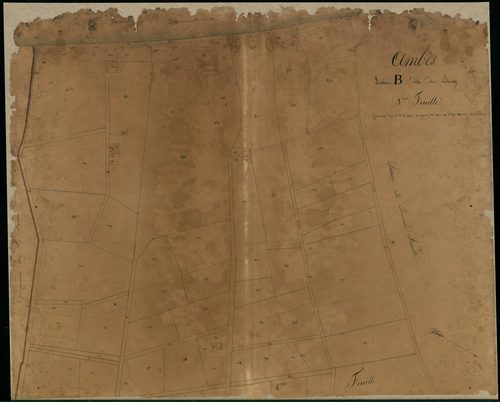 Ambès - -Section B feuille 3 : Le Bourg