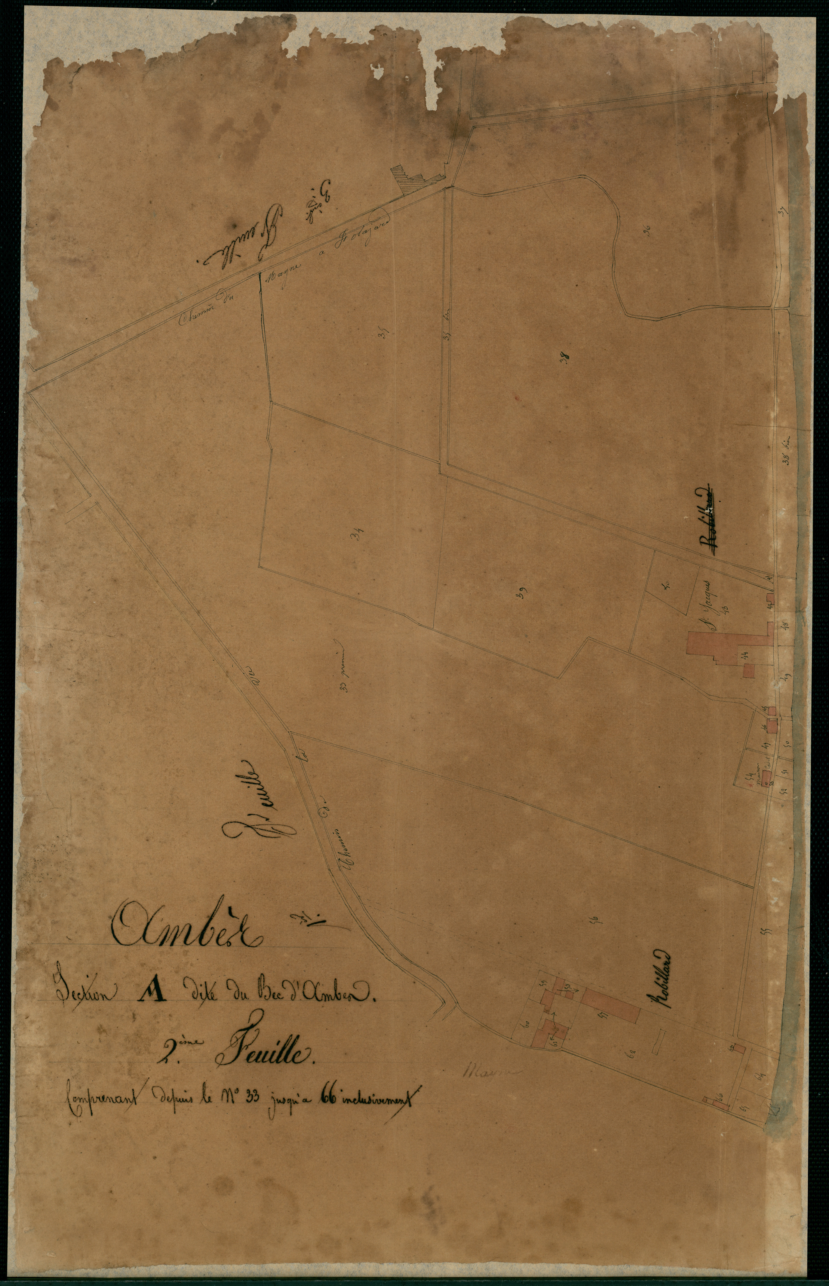 Ambès - -Section A feuille 2 : Le Bec-d'Ambès
