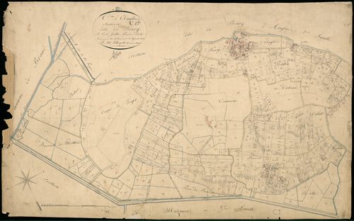 Anglade - -Section C feuille 1 : Le Bourg