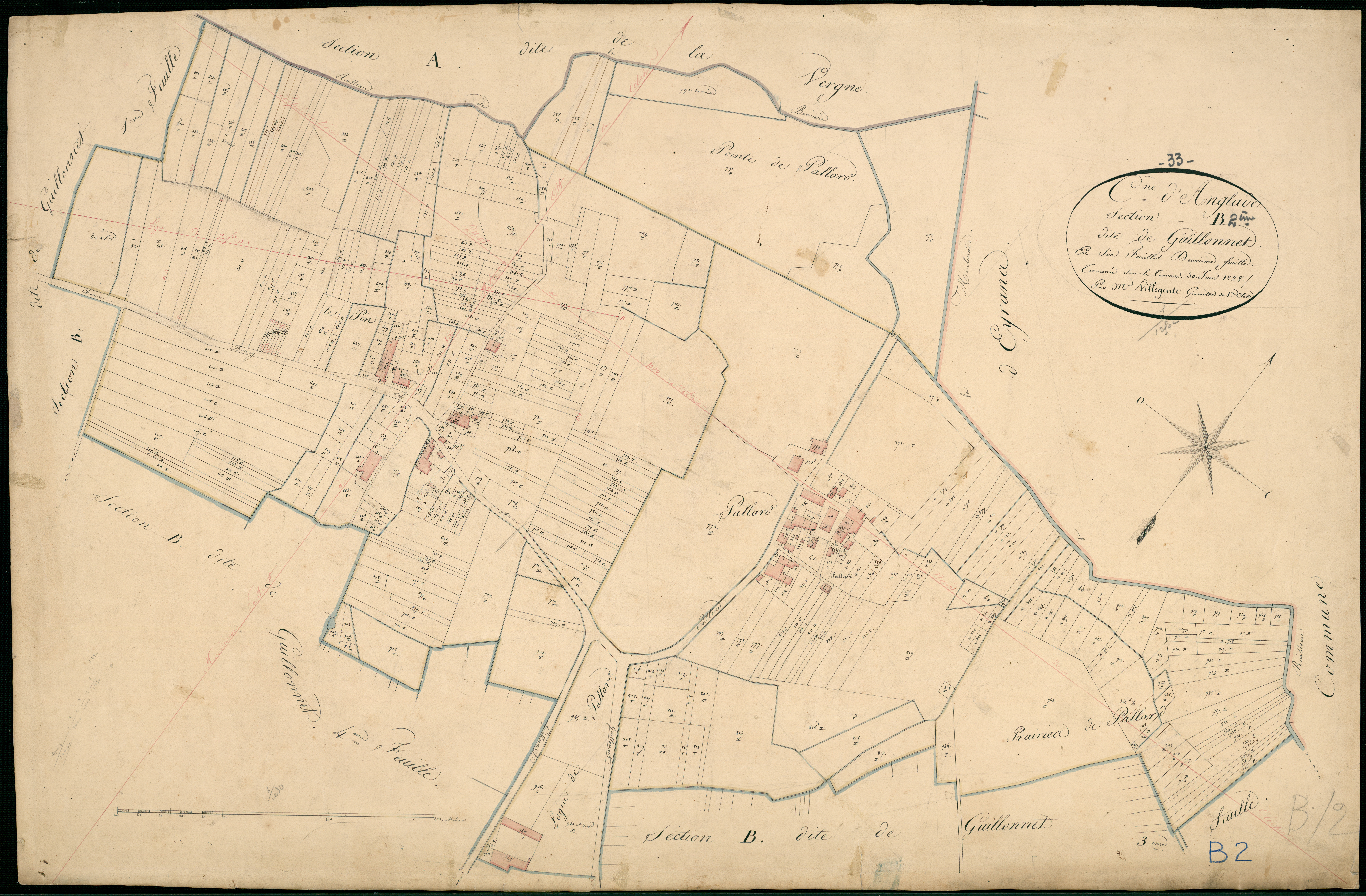 Anglade - -Section B feuille 2 : Guillonnet