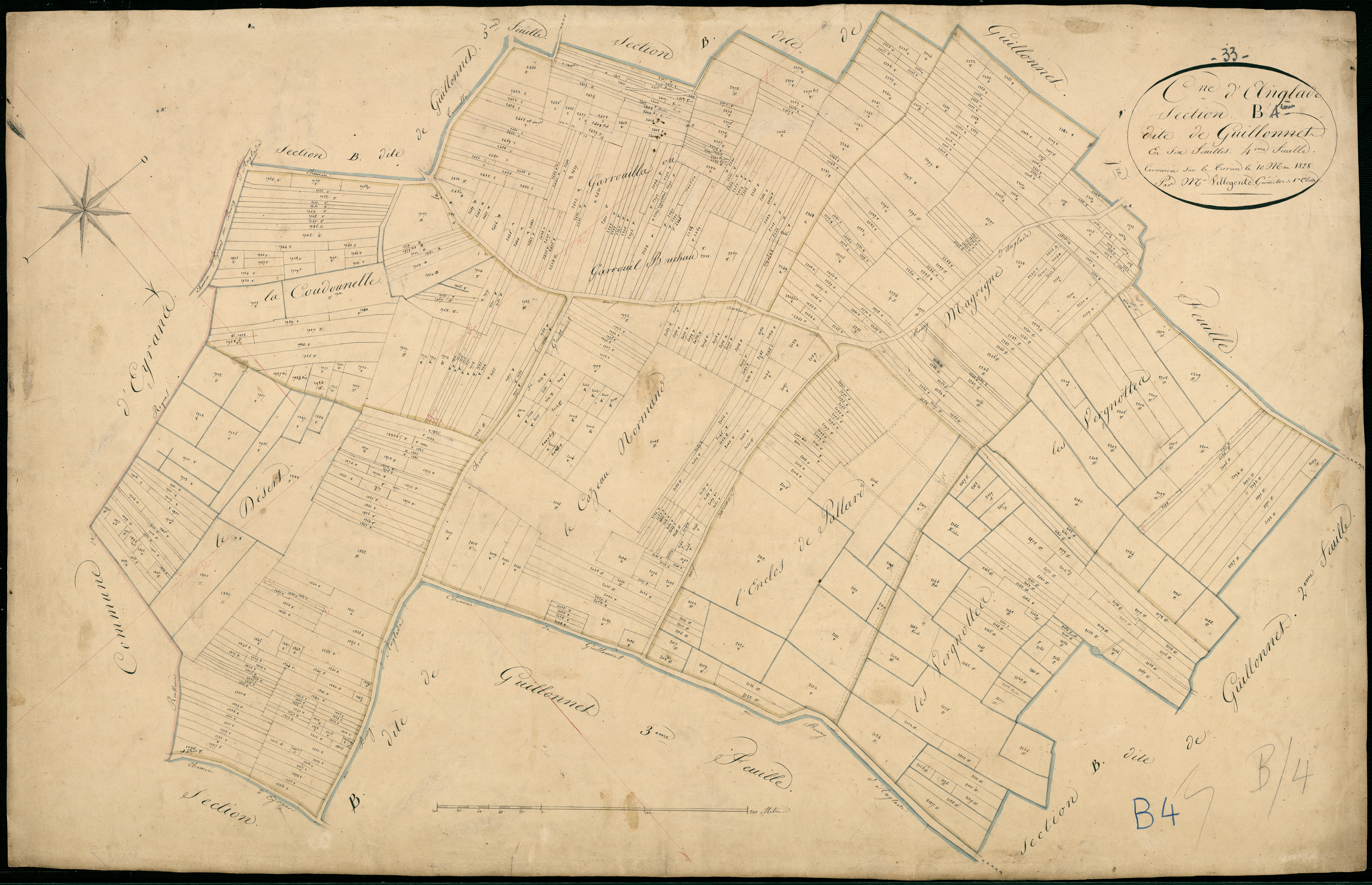 Anglade - -Section B feuille 4 : Guillonnet