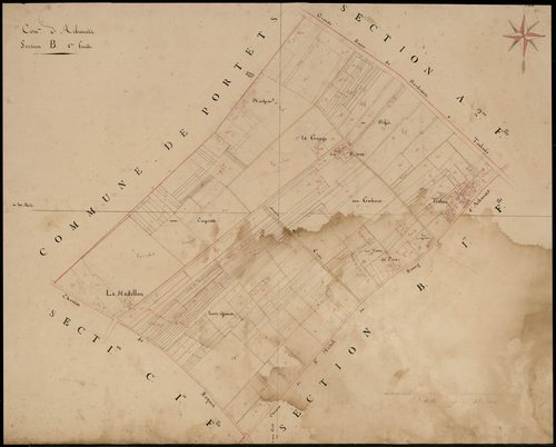 Arbanats - -Section B feuille 1 :