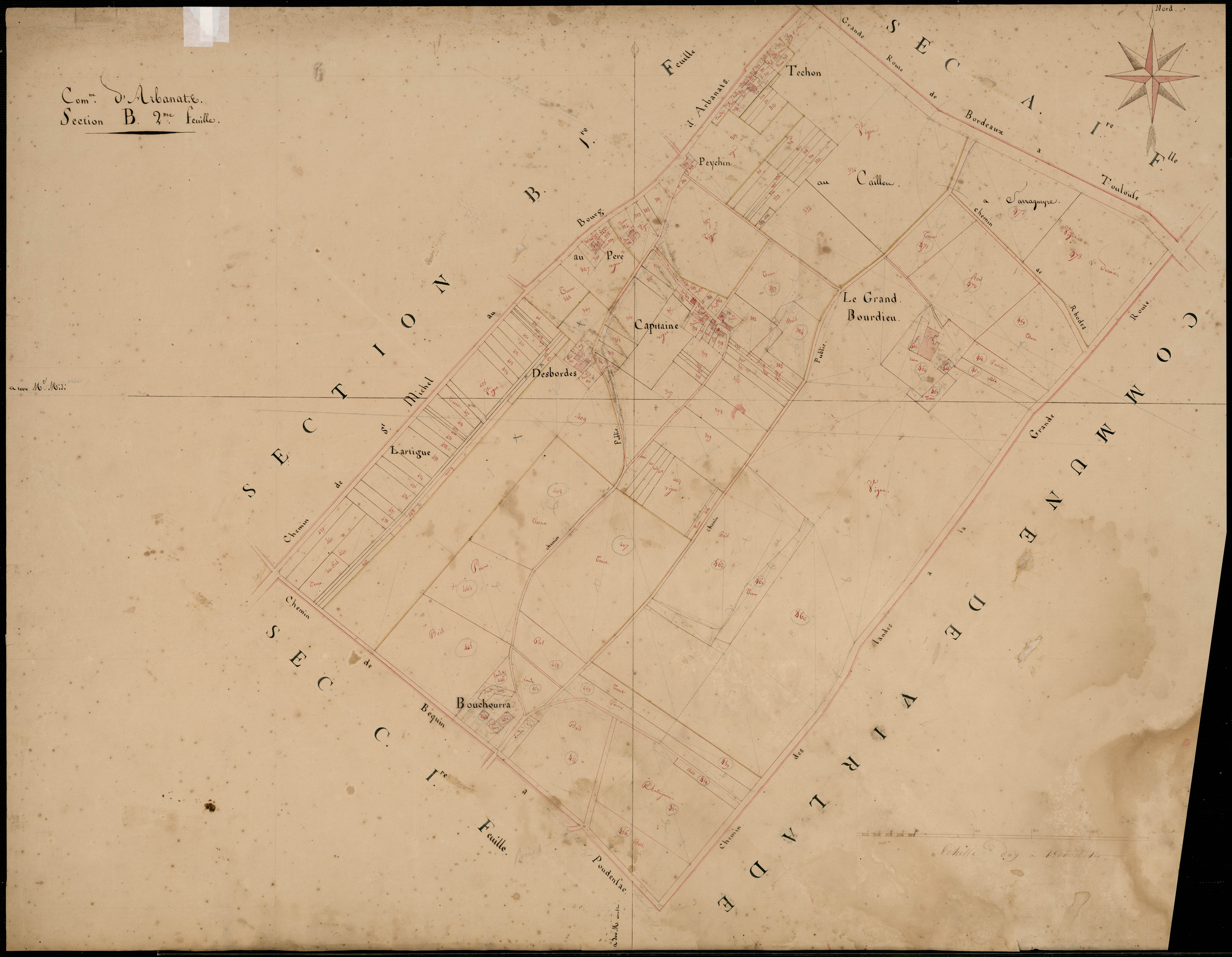 Arbanats - -Section B feuille 2 :