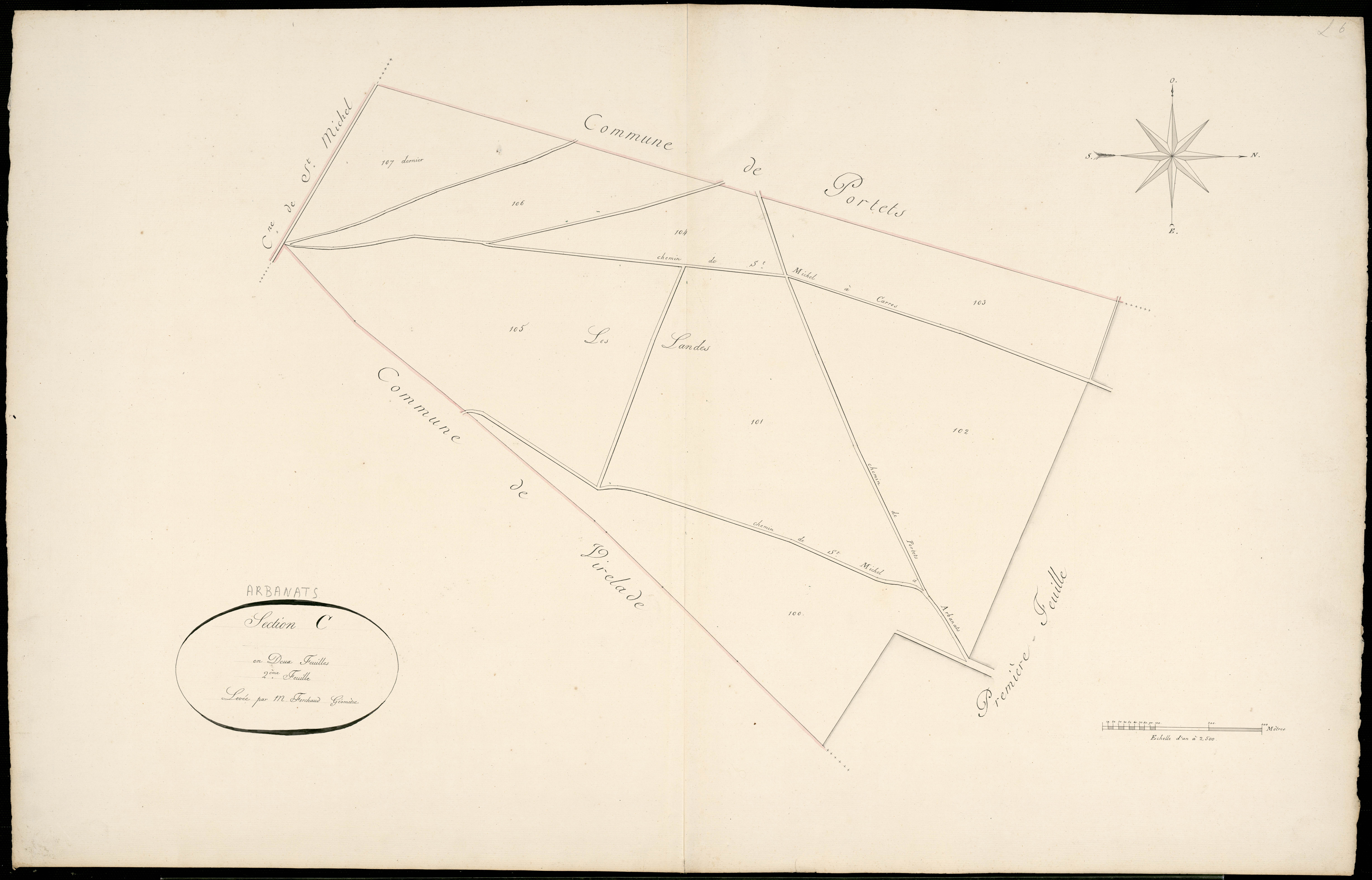 Arbanats - -Section C feuille 2 :