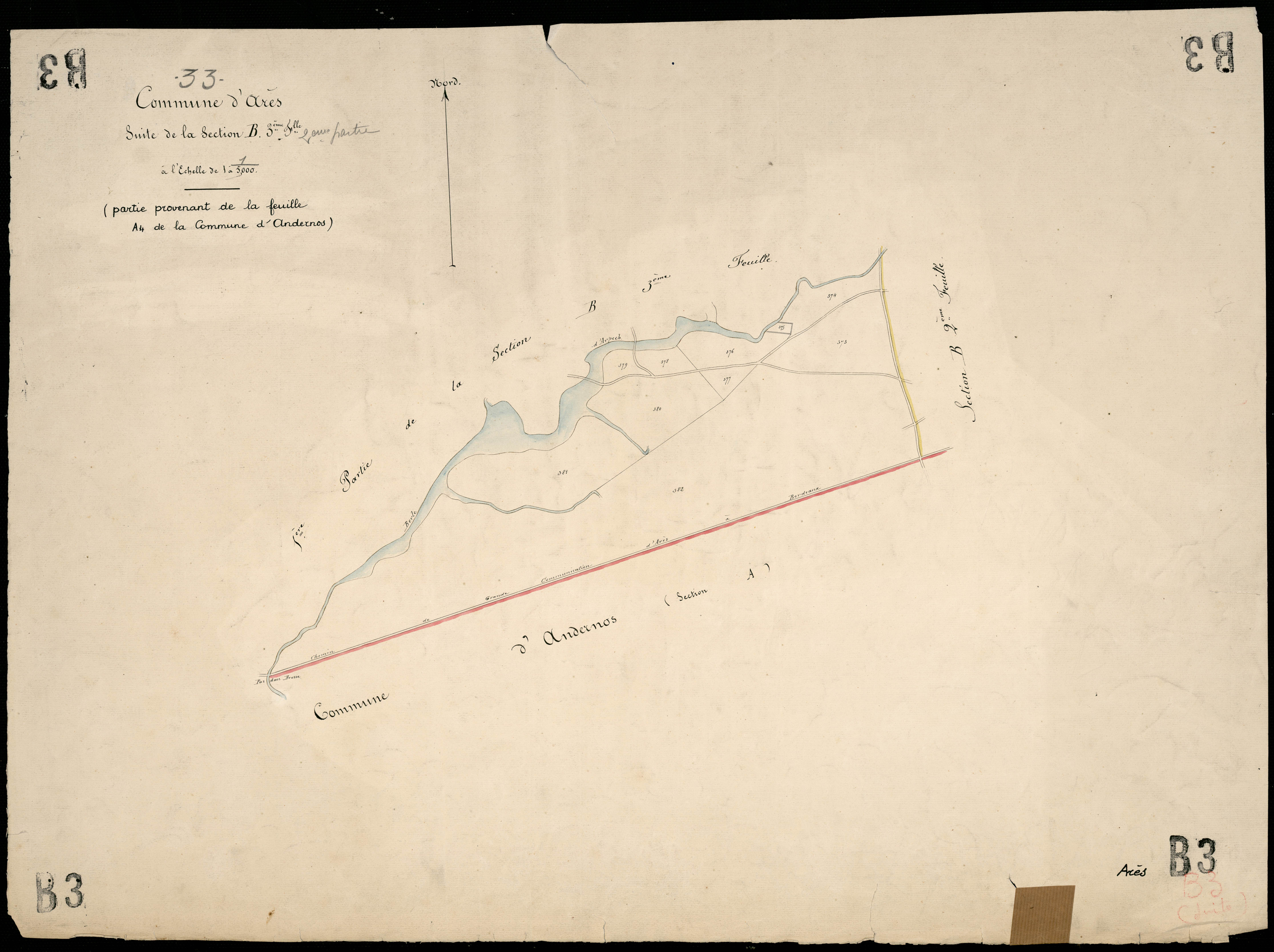 Arès - -Section B feuille 3 : Les Landes