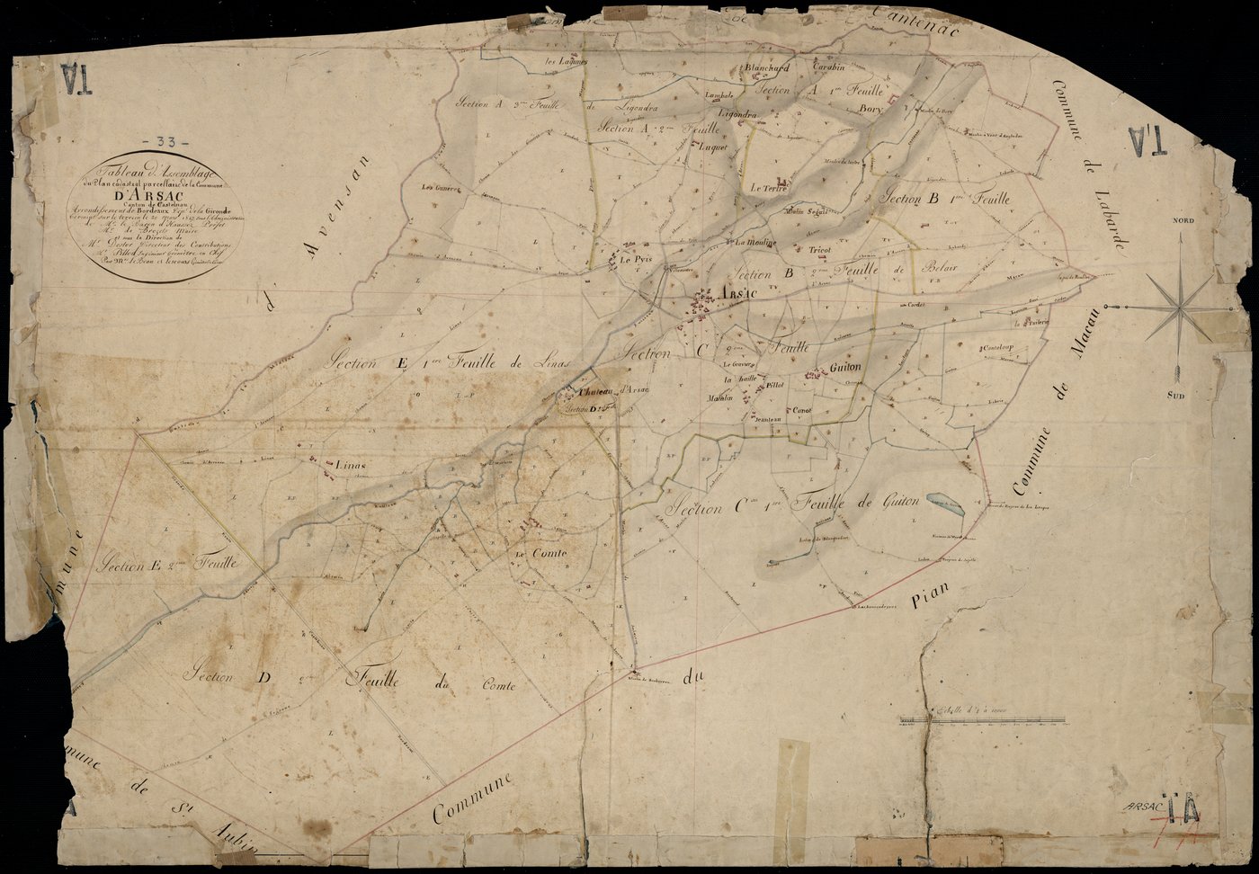 Arsac - -Tableau d'assemblage