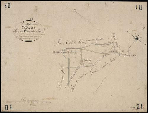 Arsac - -Section D feuille 1 : Le Comte
