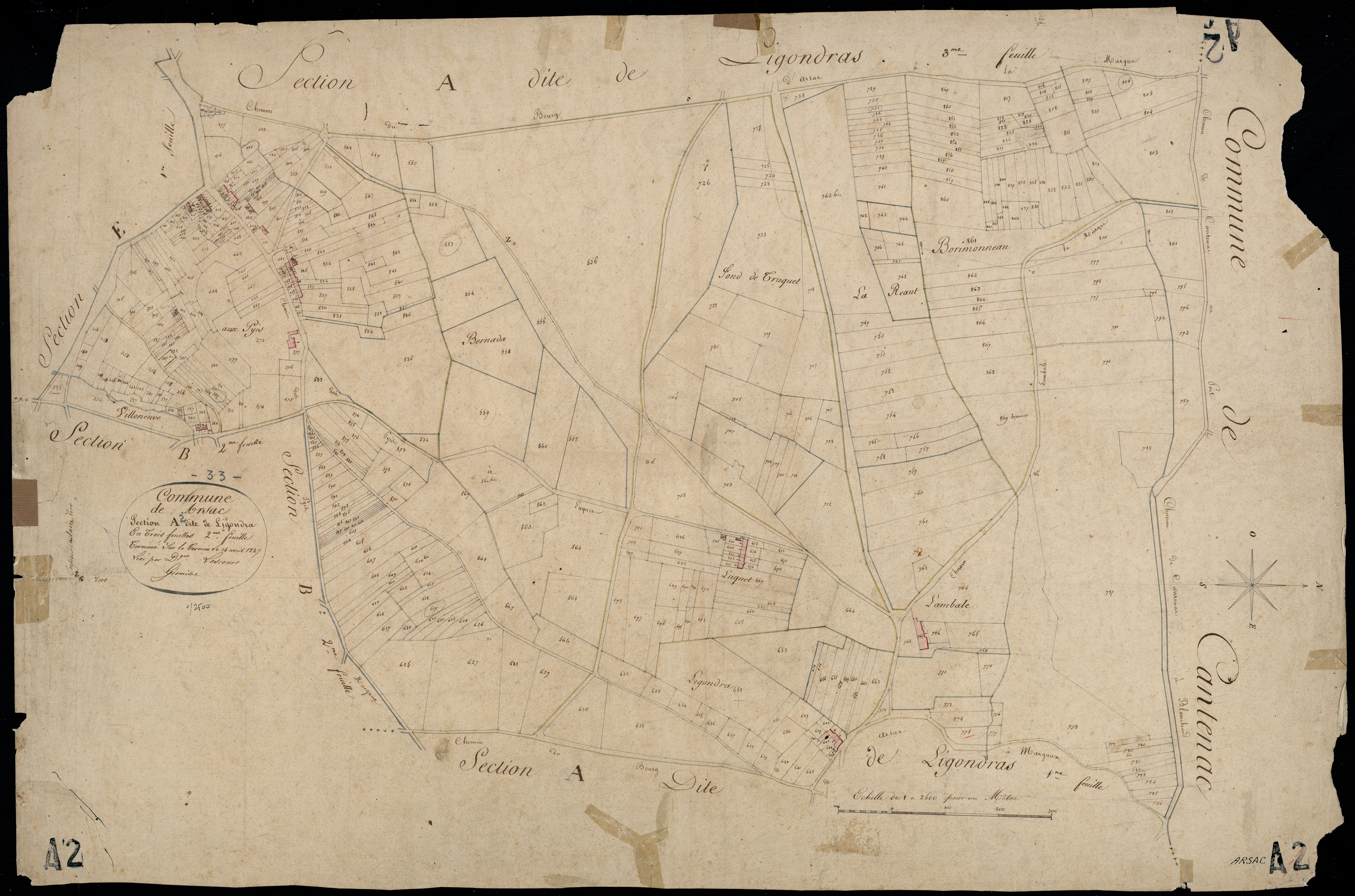 Arsac - -Section A feuille 2 : Ligondra