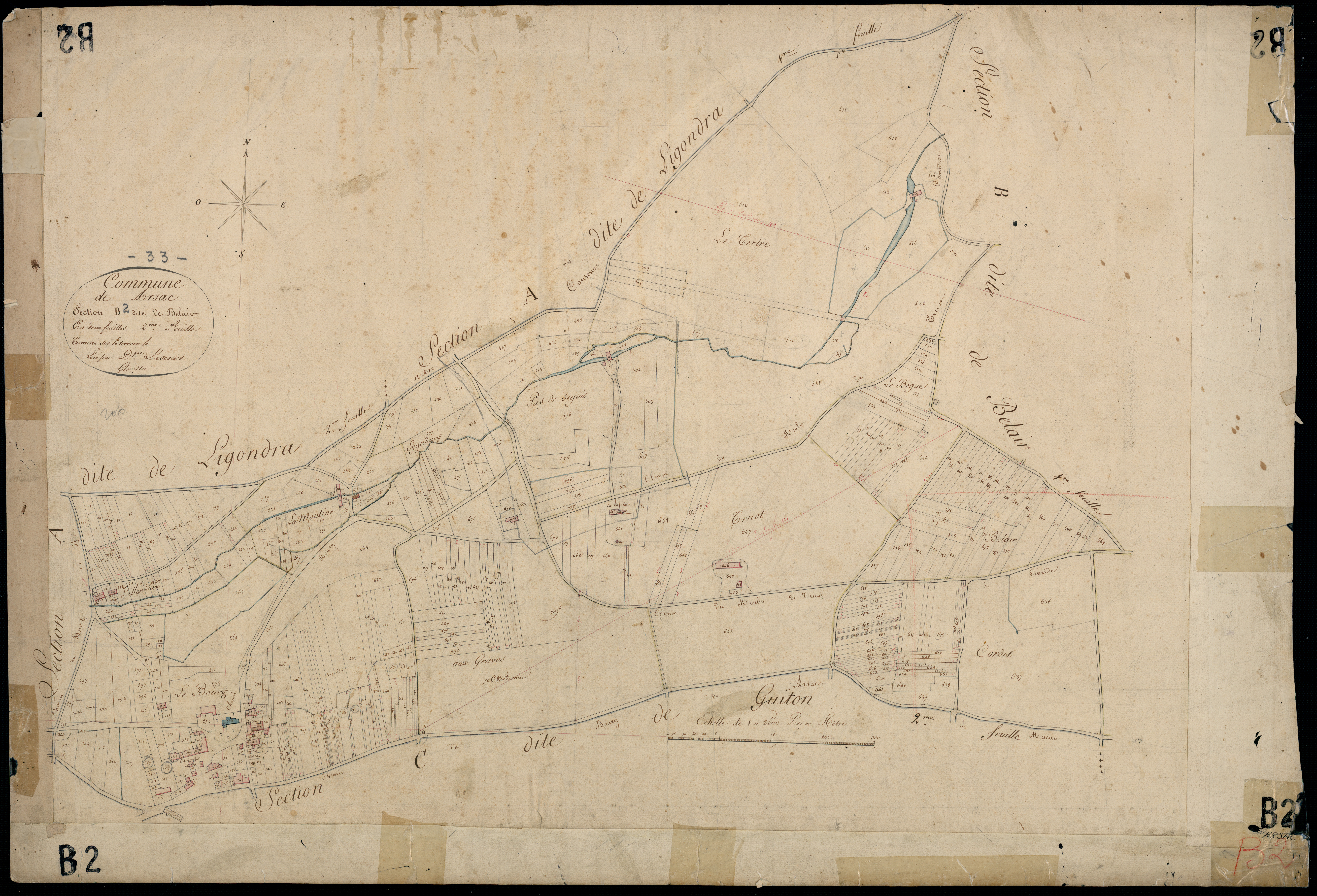 Arsac - -Section B feuille 2 : Belair