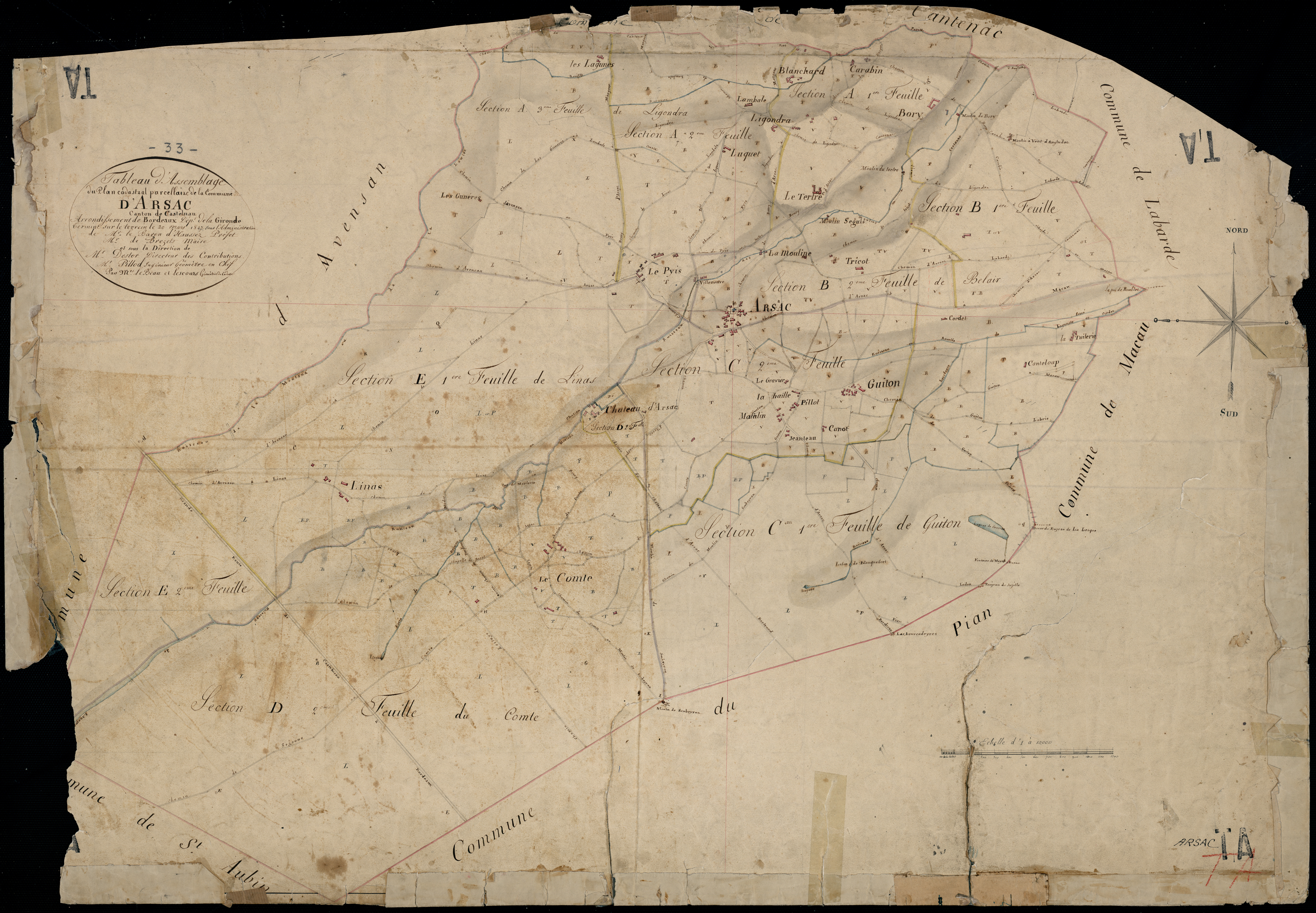Arsac - -Tableau d'assemblage