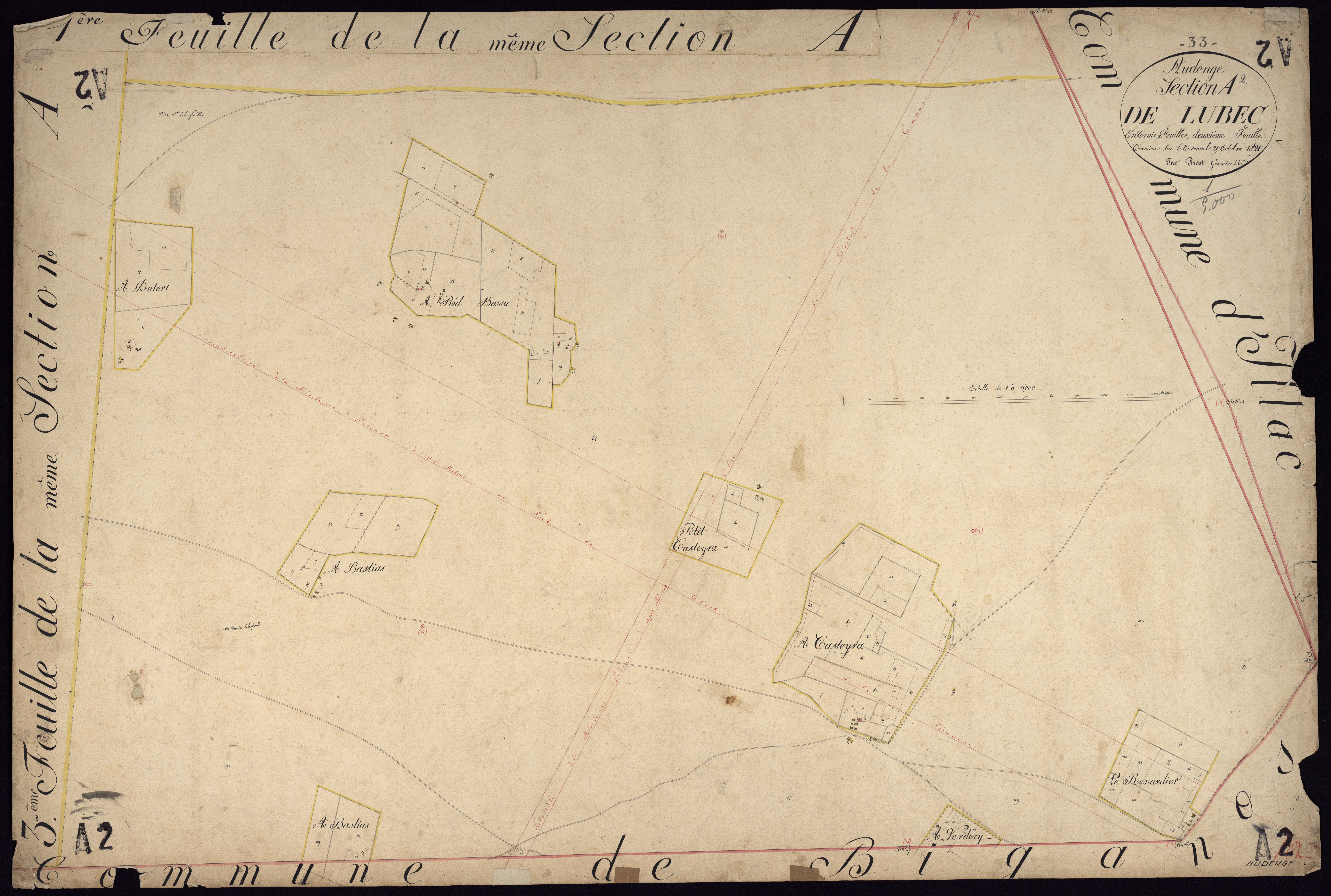 Audenge - -Section A feuille 2 : Lubec