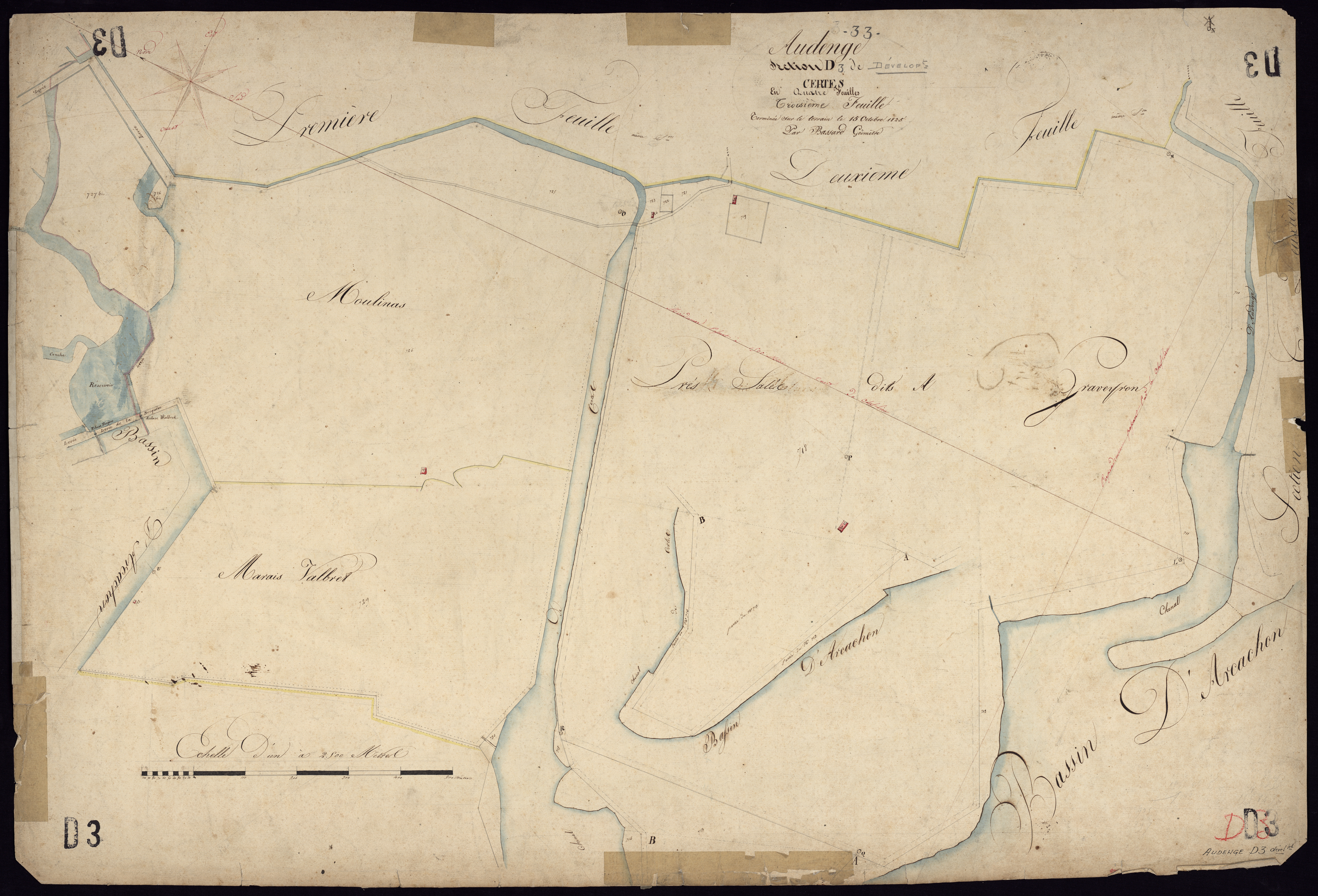 Audenge - -Section D feuille 3 : Certes