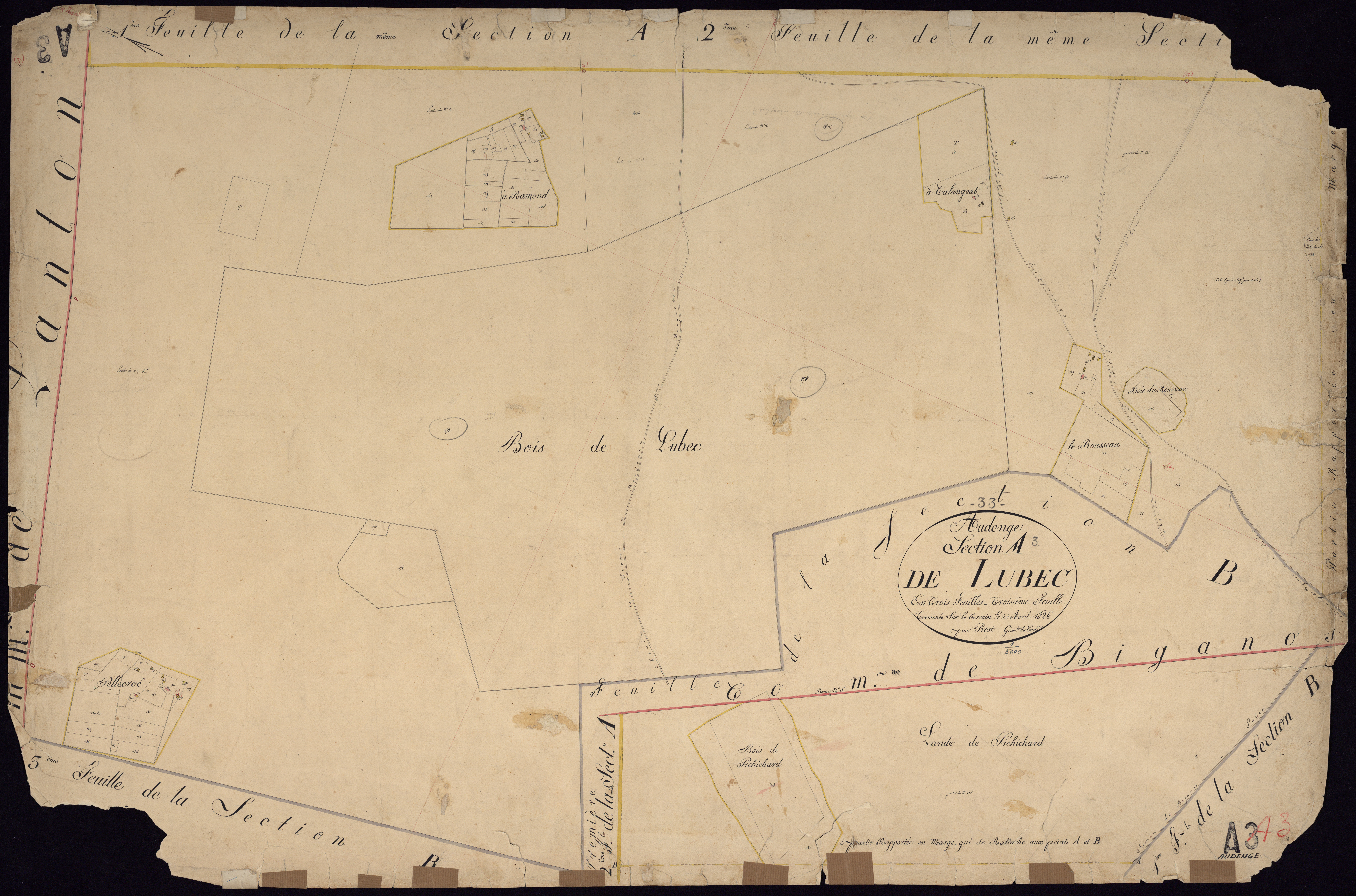 Audenge - -Section A feuille 3 : Lubec