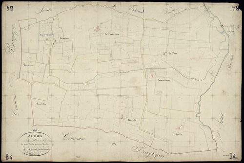 Auros - -Section D feuille 1 : Le Bourg