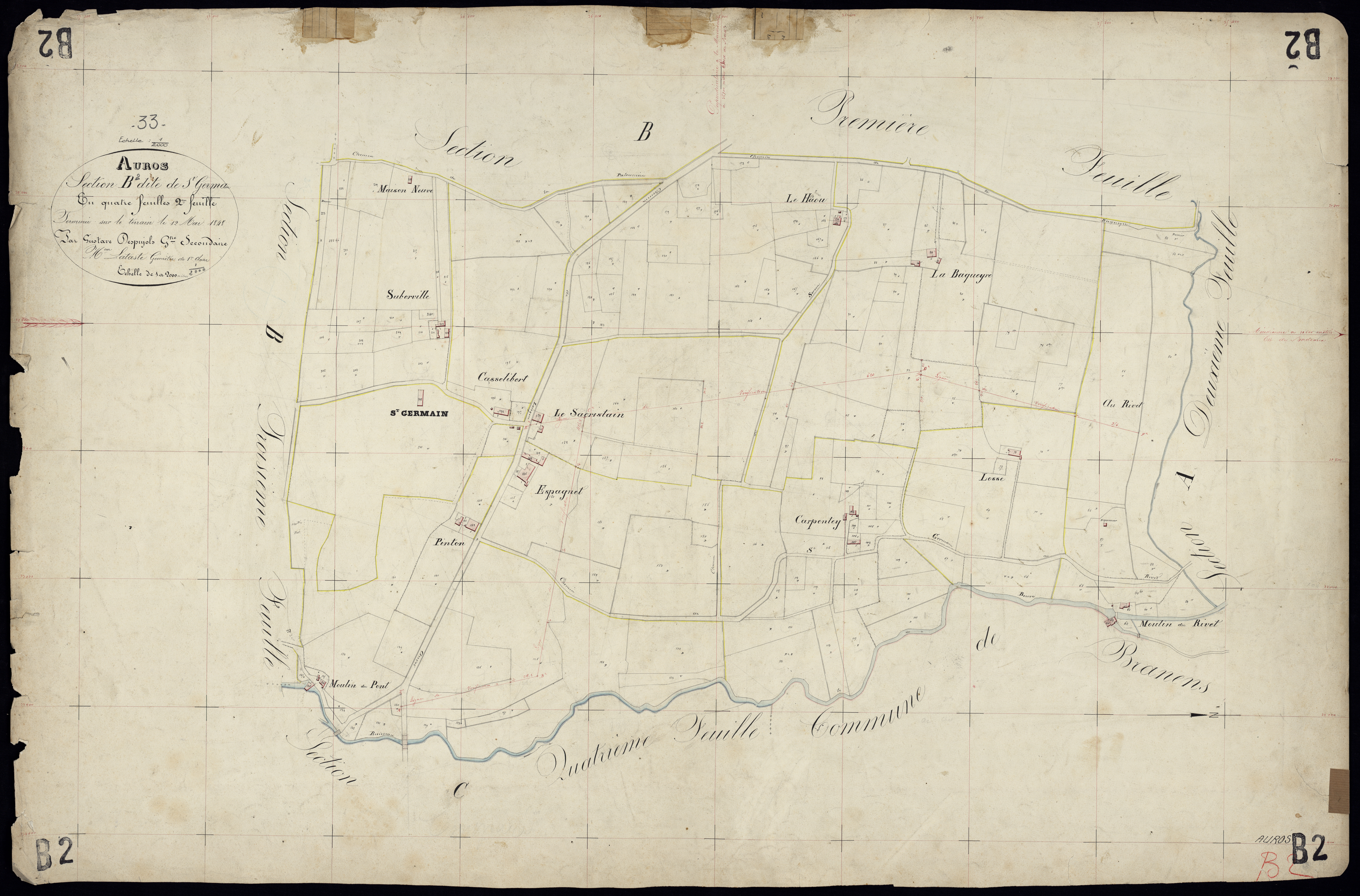 Auros - -Section B feuille 2 : Saint-Germain