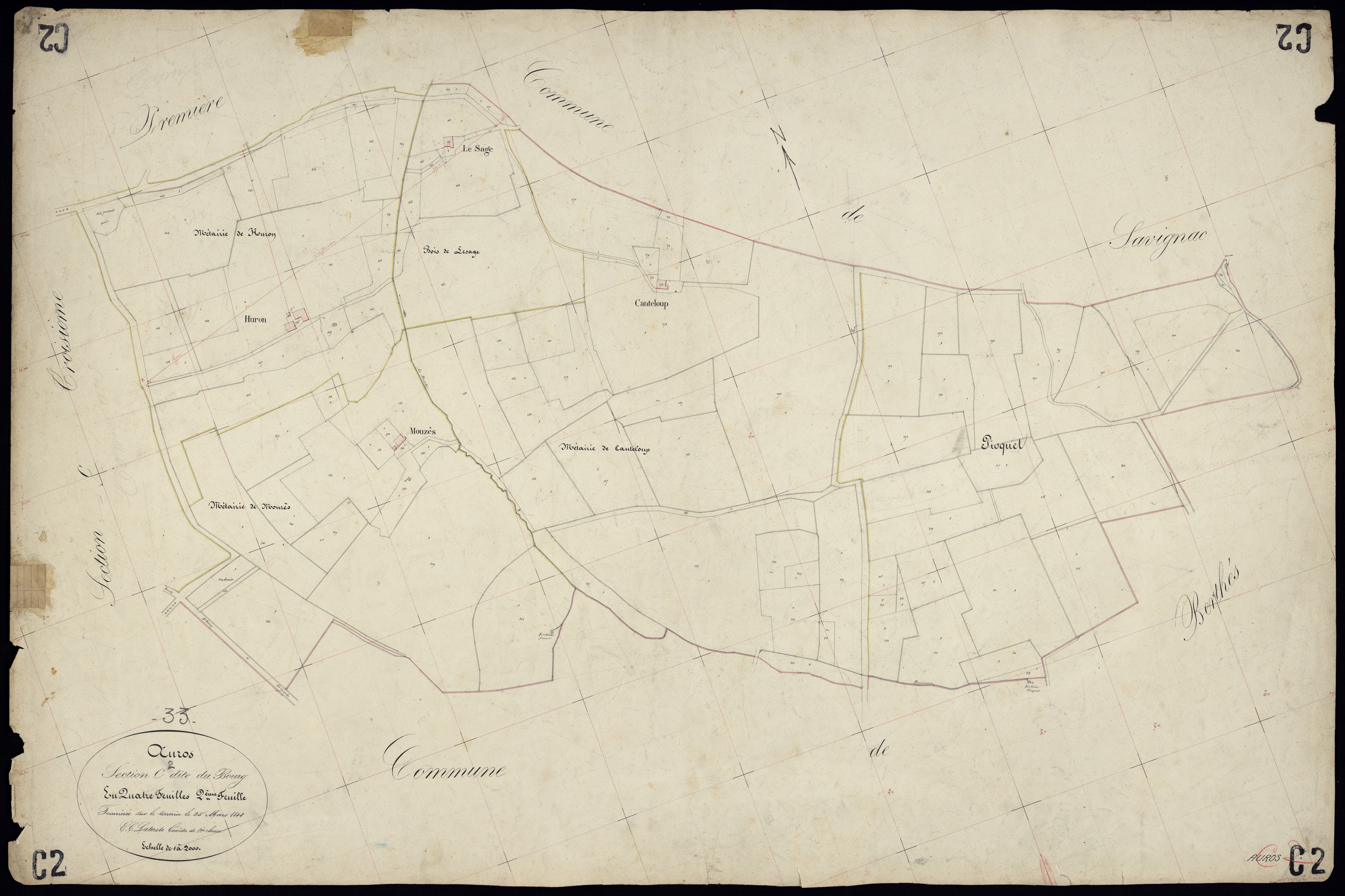 Auros - -Section E feuille 1 : Canteloup