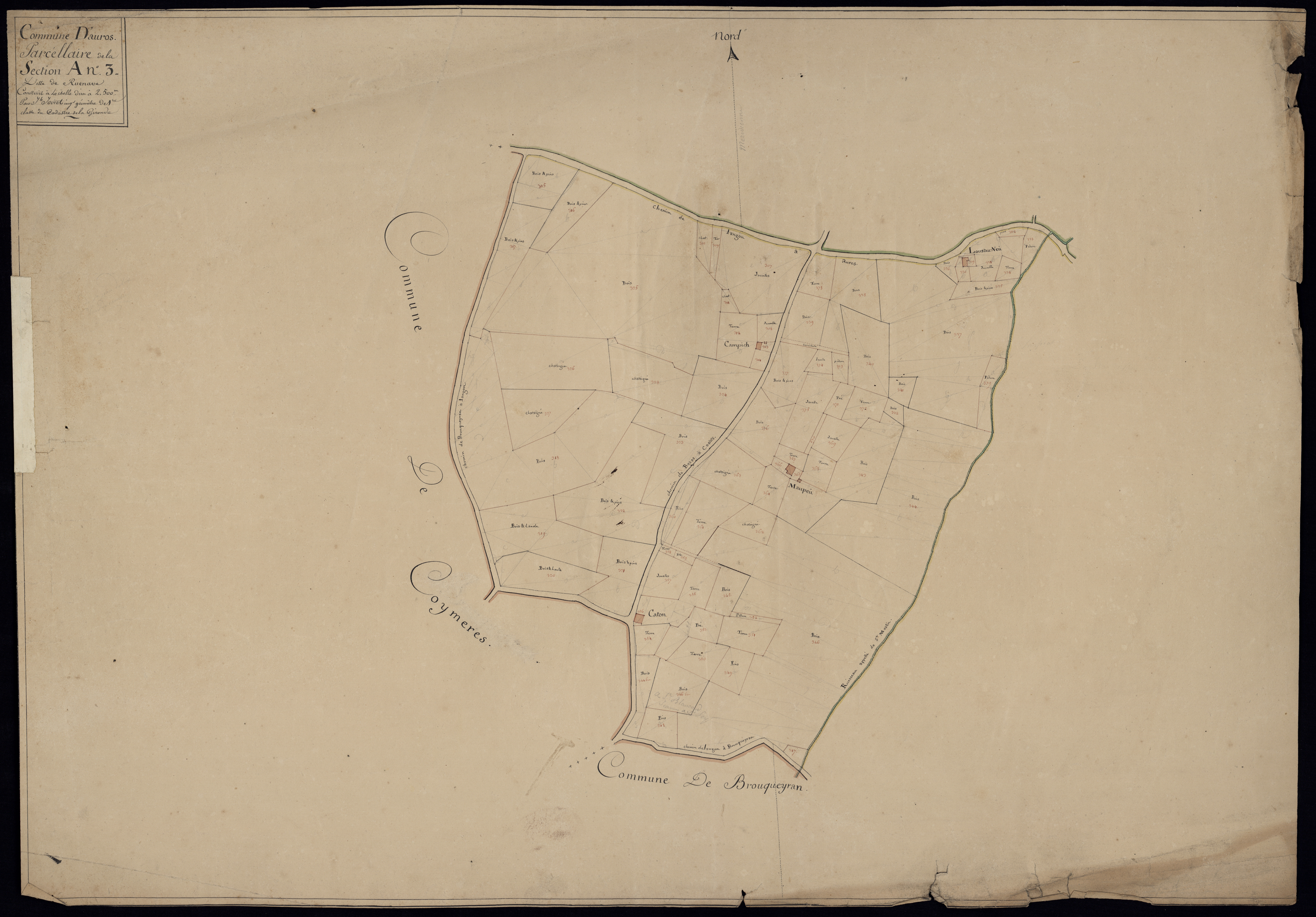 Auros - -Section B feuille 1 : Saint-Germain