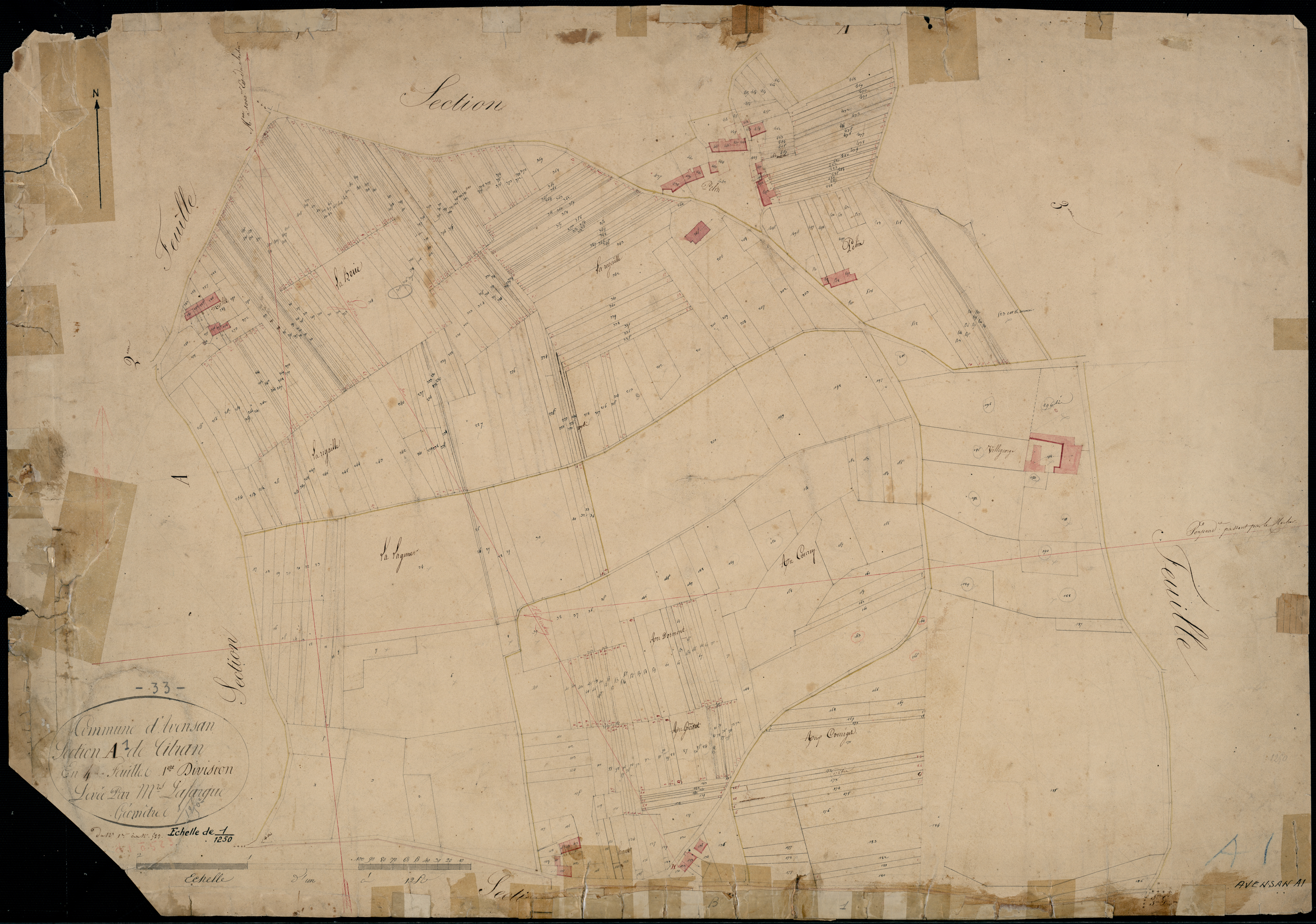Avensan - -Section A feuille 1 : Citran