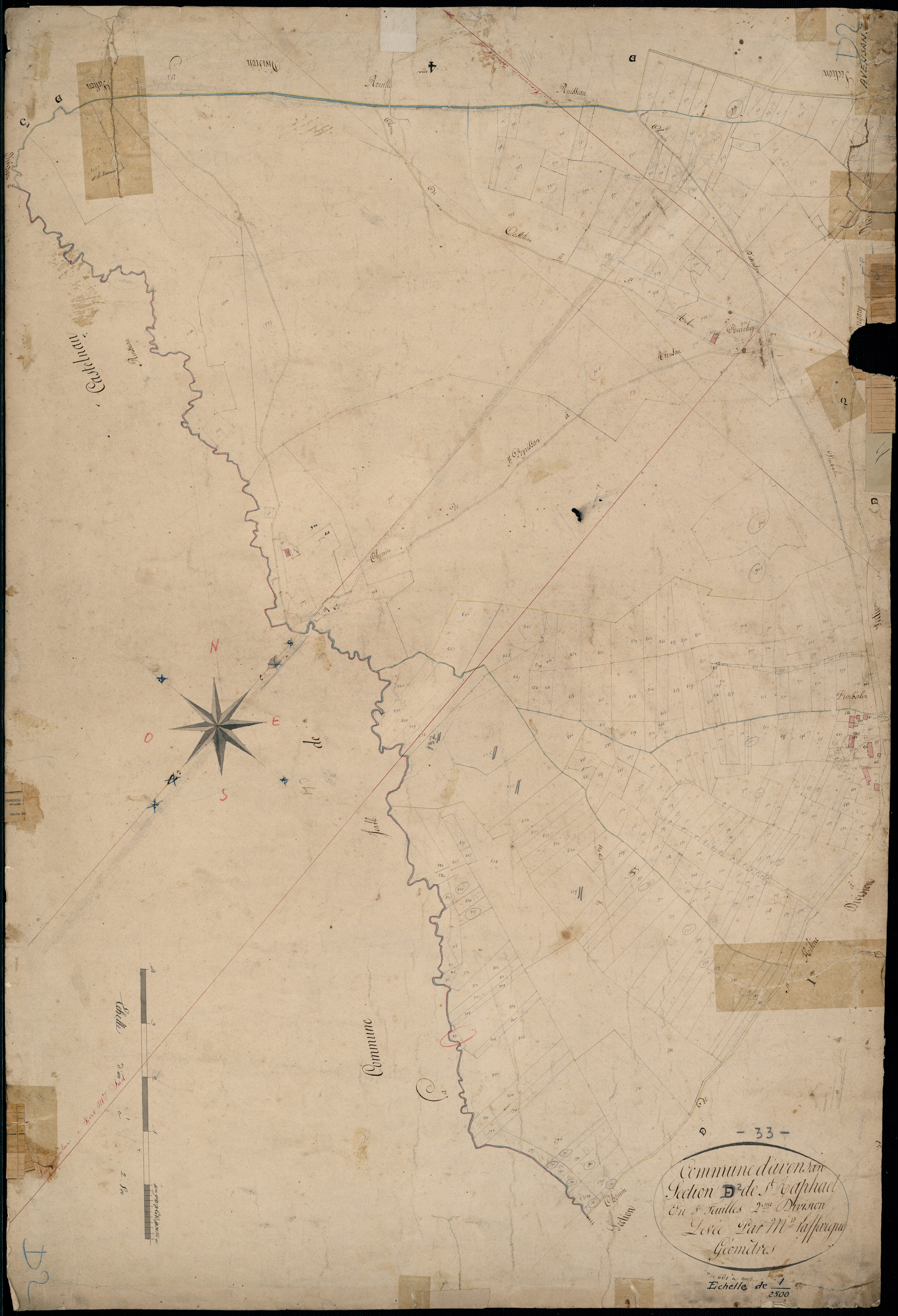 Avensan - -Section D feuille 2 : Saint-Raphaël