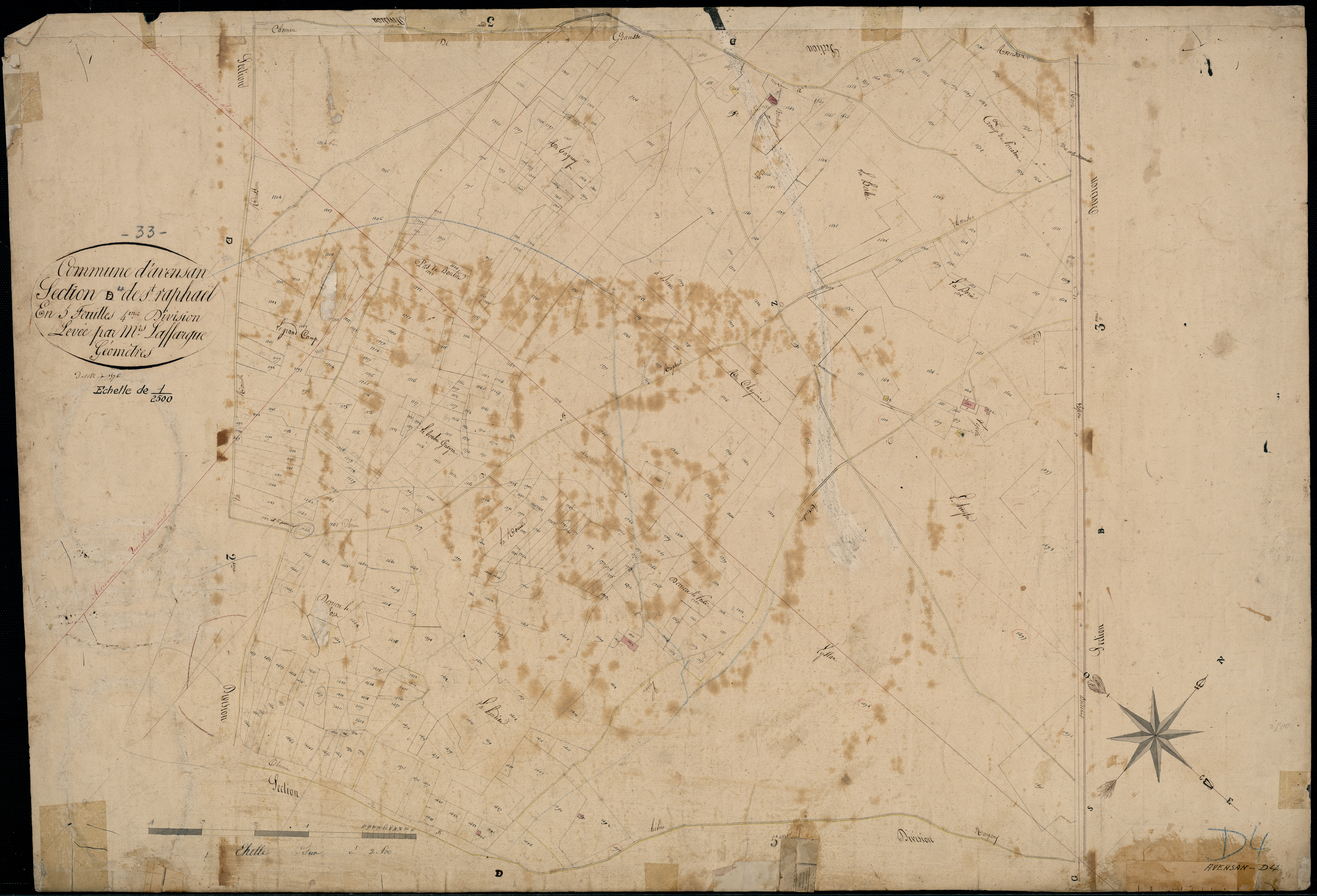 Avensan - -Section D feuille 4 : Saint-Raphaël