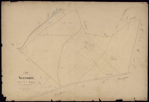 Ayguemorte-les-Graves - -Section A feuille 2 : Mouniche