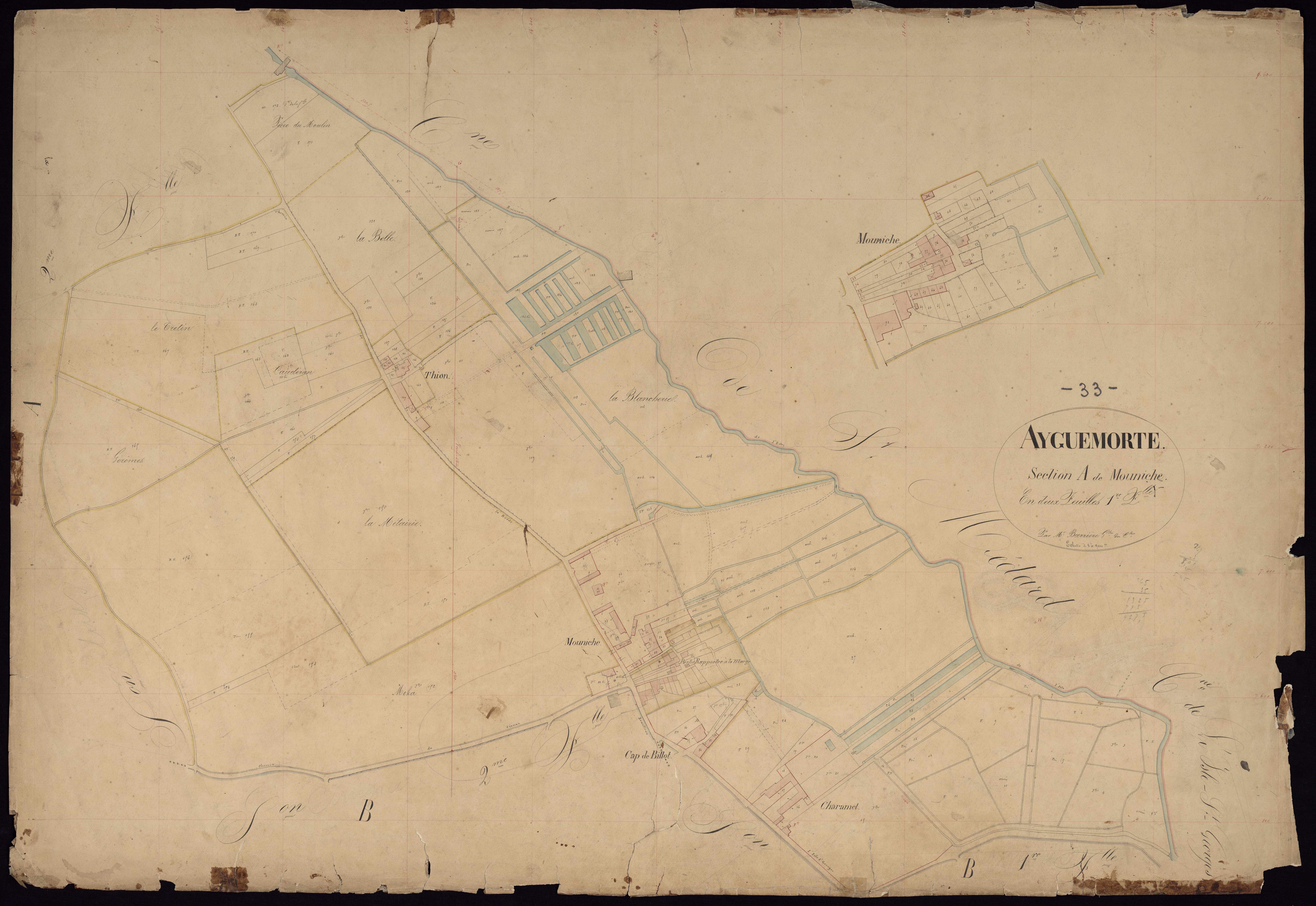 Ayguemorte-les-Graves - -Section A feuille 1 : Mouniche