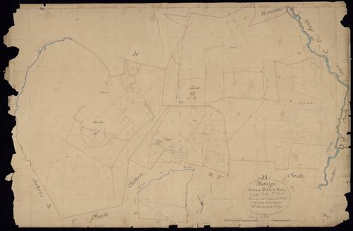 Balizac - -Section B feuille 2 : Le Bourg