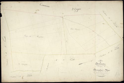 Balizac - -Section A feuille 4 : Bernadet et Hat