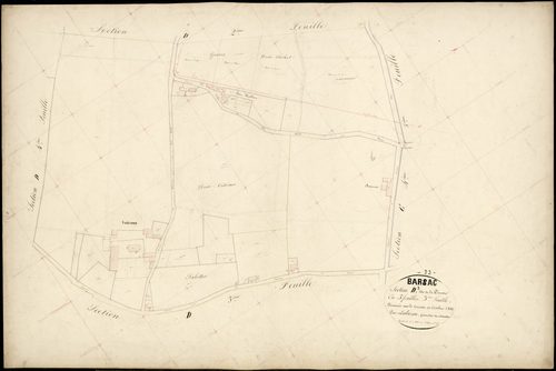 Barsac - -Section D feuille 3 : La Pinesse