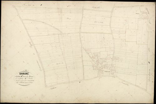 Barsac - -Section D feuille 4 : La Pinesse