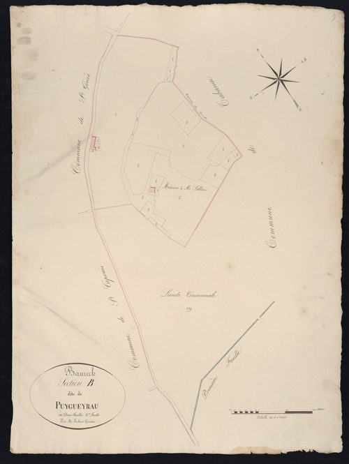 Baurech - -Section B feuille 2 : Puyguerau