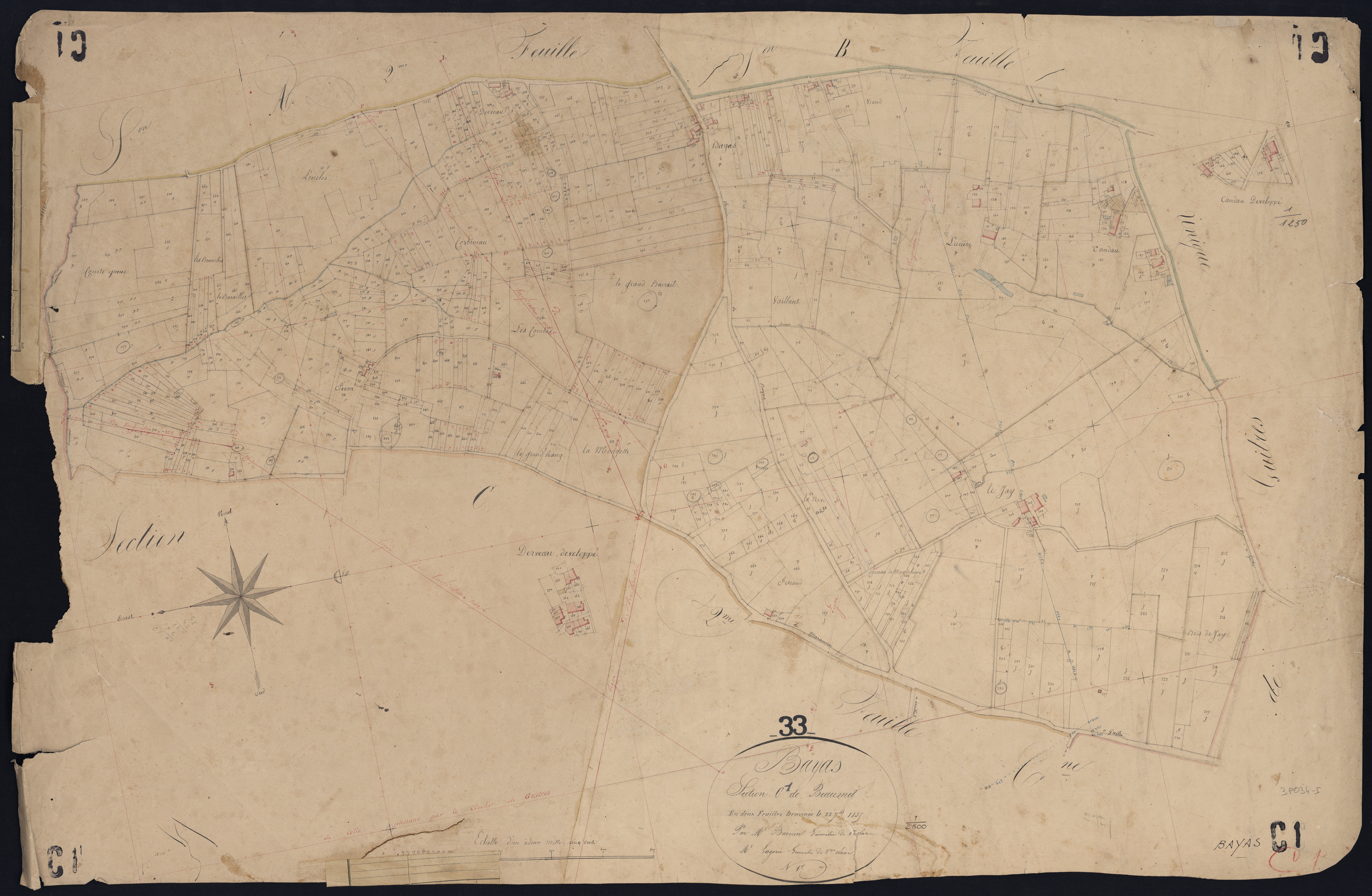 Bayas - -Section C feuille 1 : Beaumet