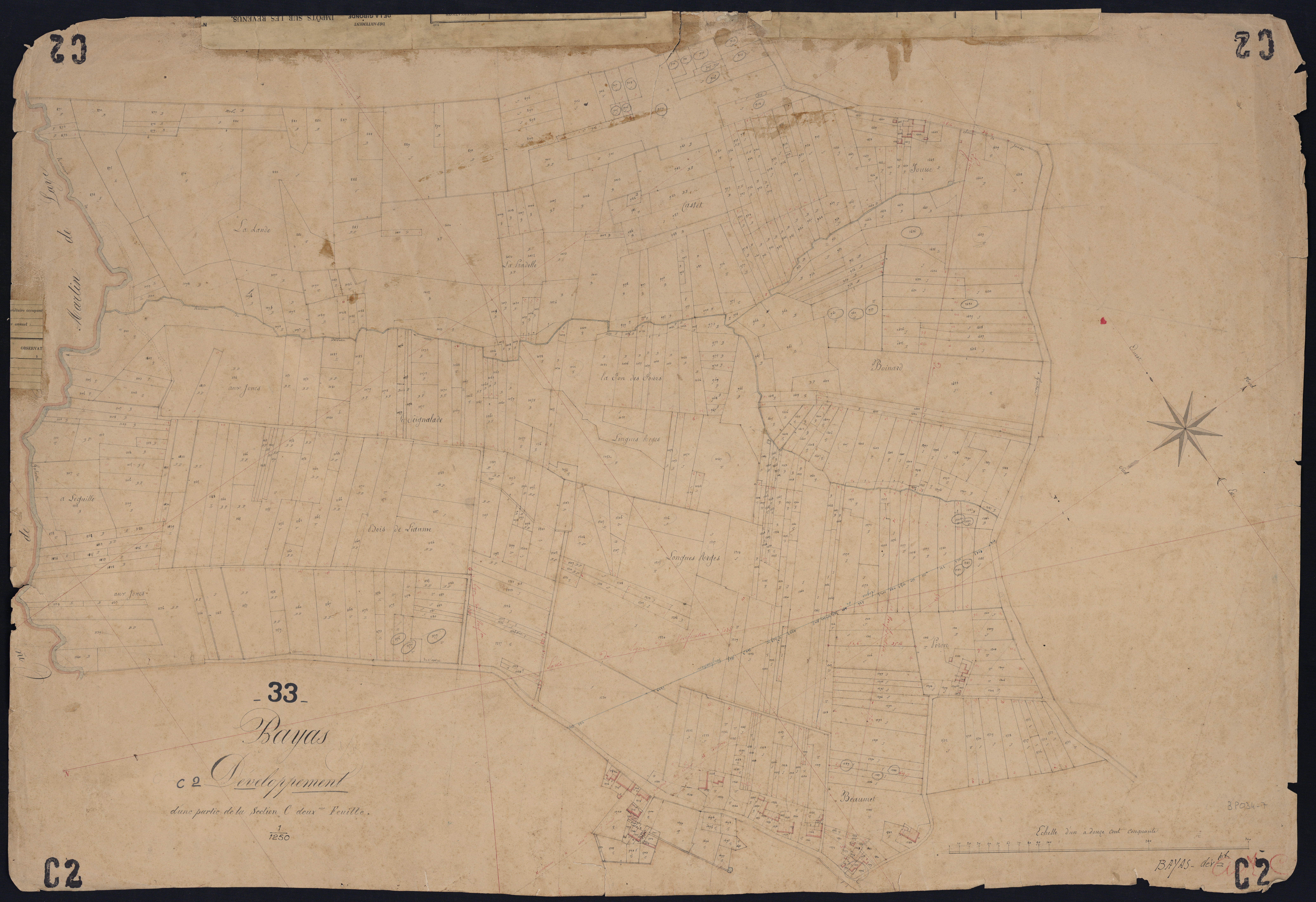 Bayas - -Section C feuille 2 : Beaumet