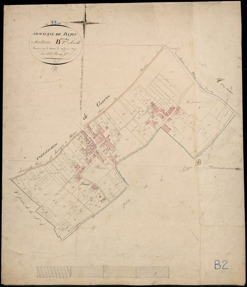 Bayon-sur-Gironde - -Section B feuille 2 : Le Bourg