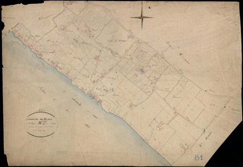Bayon-sur-Gironde - -Section B feuille 1 : Le Bourg