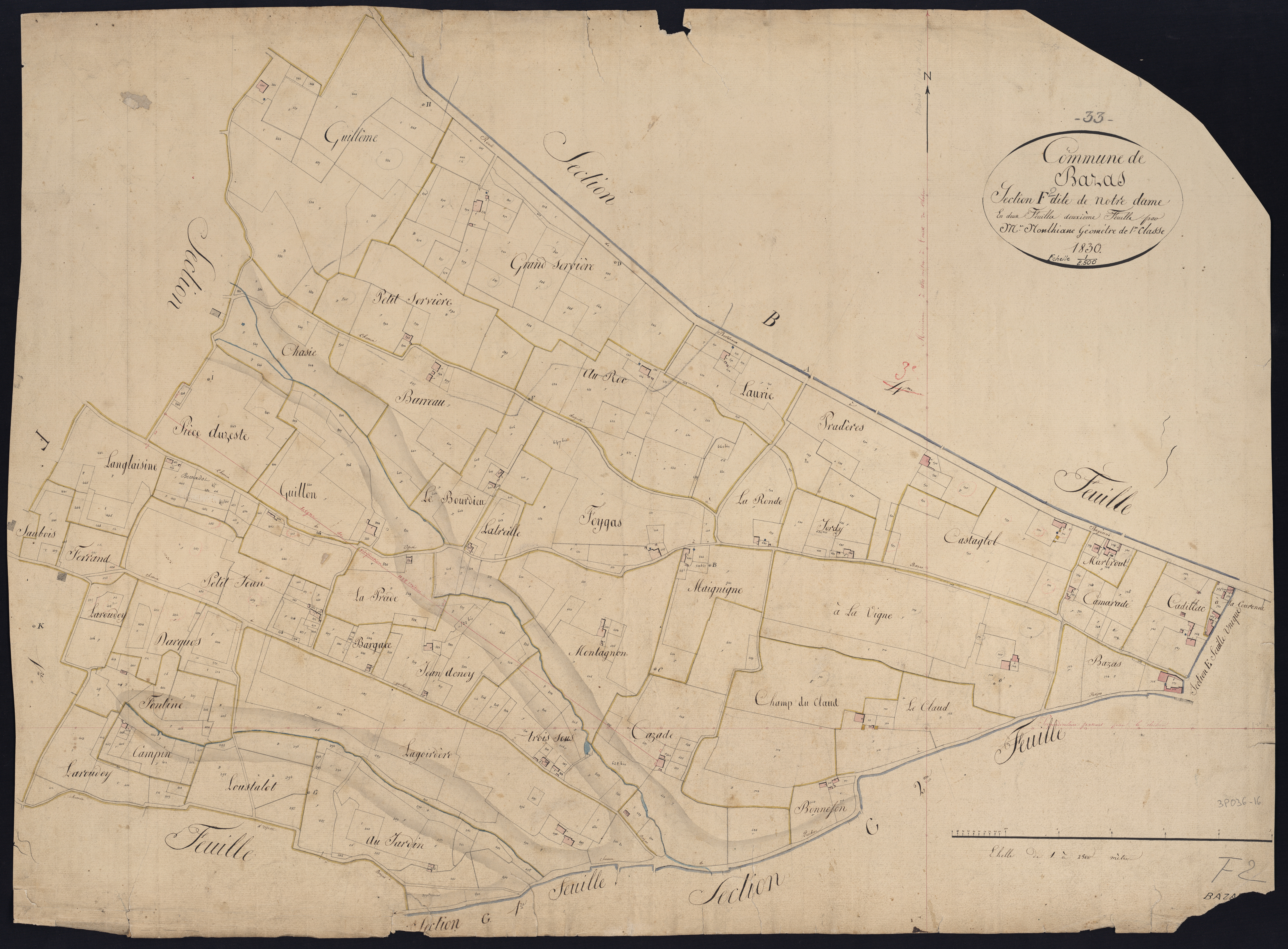 Bazas - -Section F feuille 2 : Notre-Dame