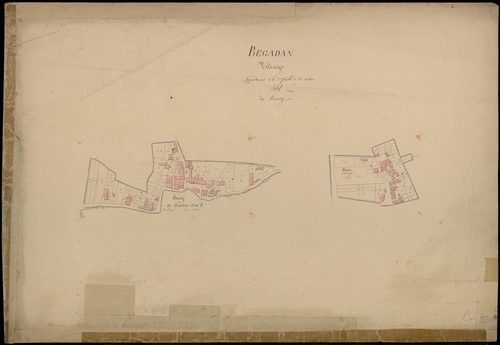 Bégadan - -Section C feuille 2 : Le Bourg