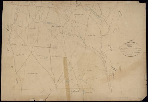 Belin-Béliet - -Section B feuille 2 : L'Aurignolle-et-Marguit