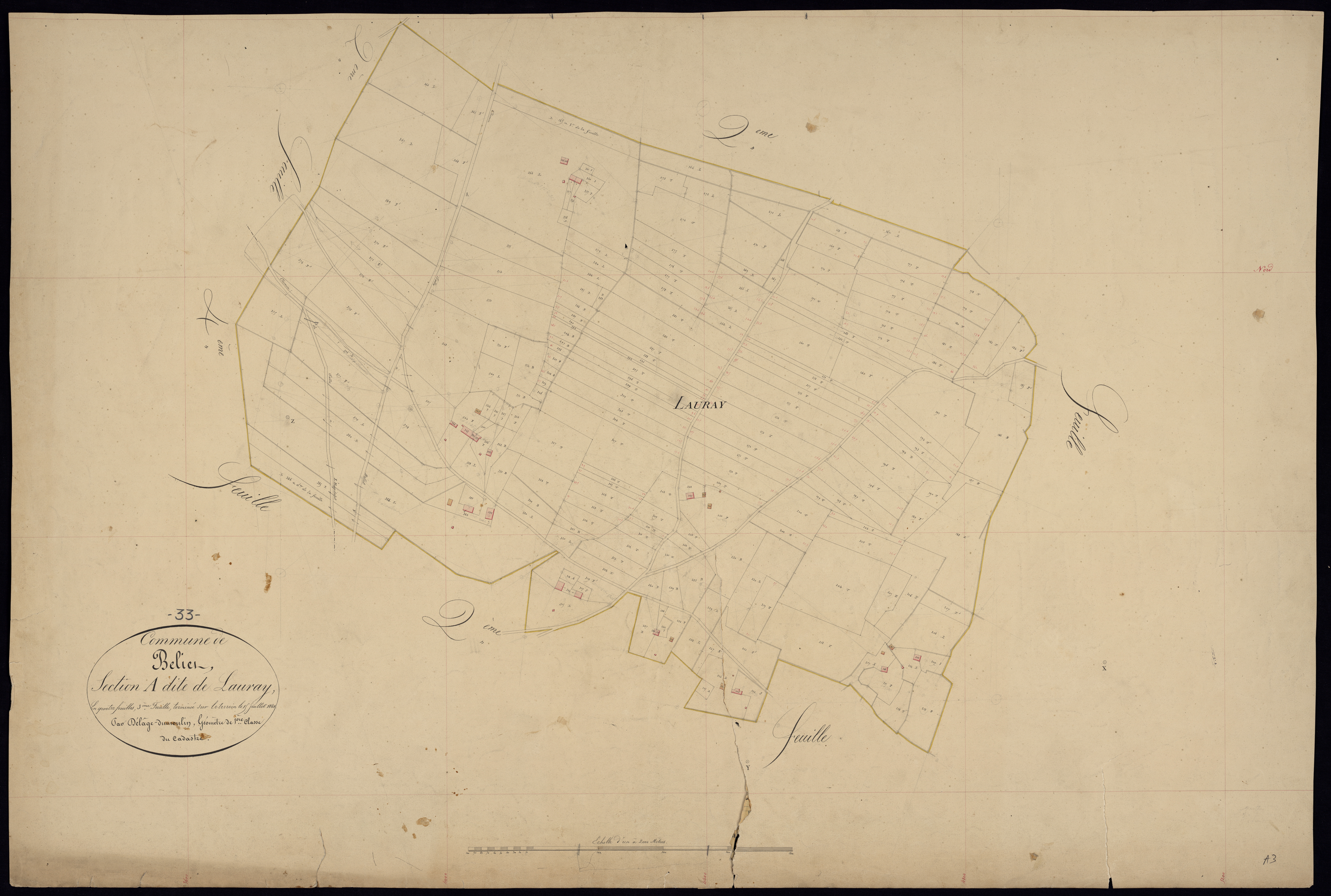 Belin-Béliet - -Section A feuille 2 : Lauray