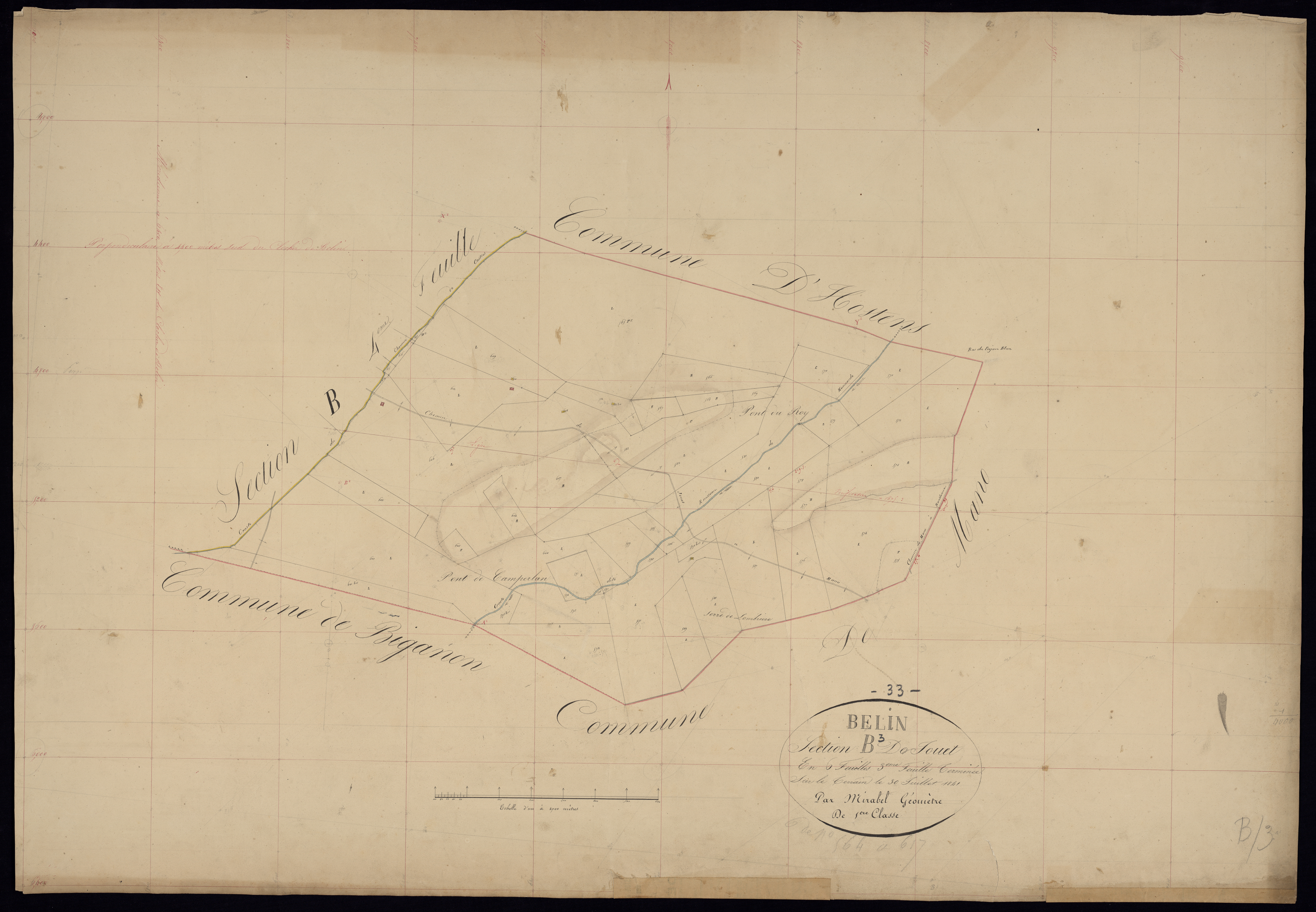 Belin-Béliet - -Section B feuille 2 : Fouet