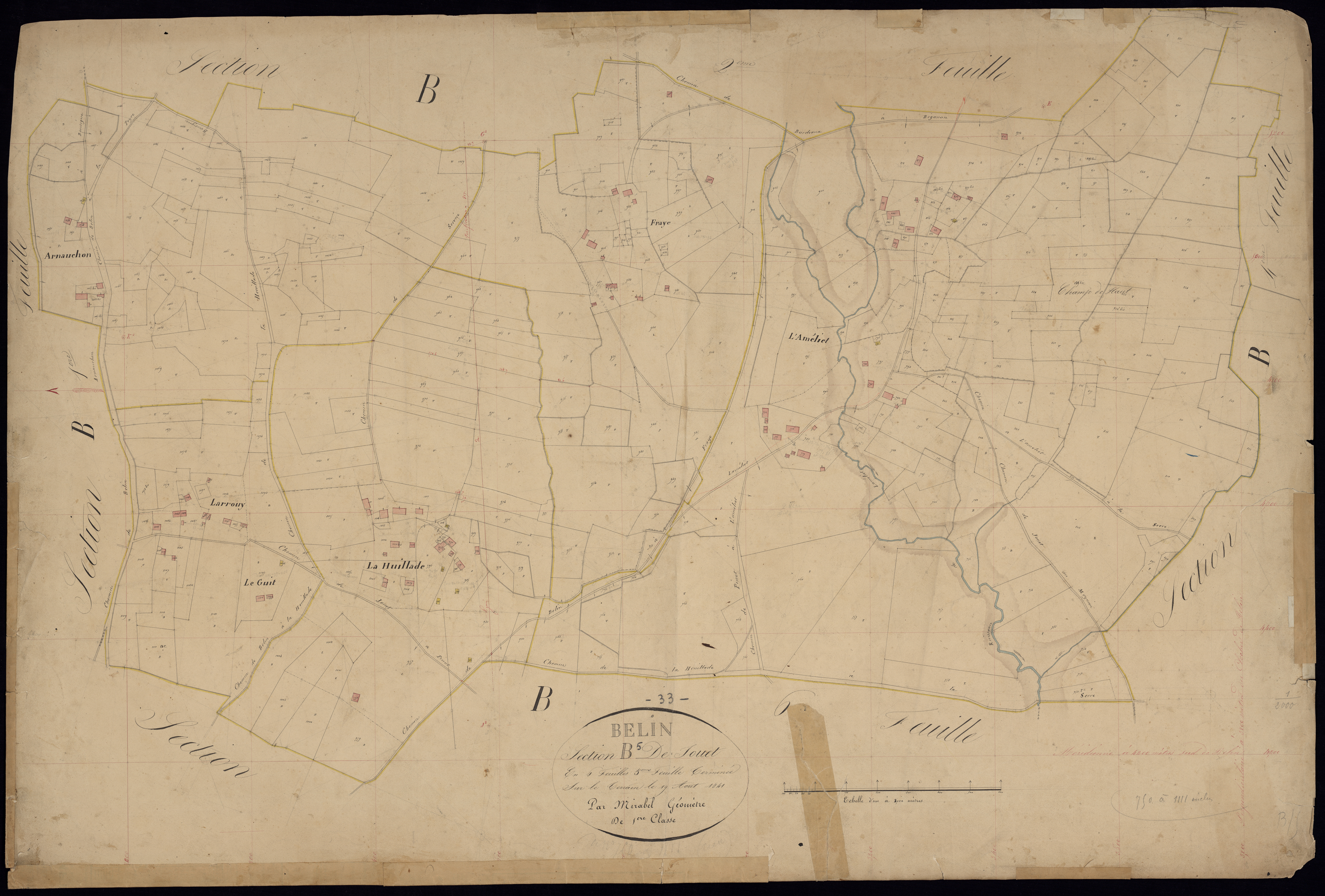 Belin-Béliet - -Section B feuille 4 : Fouet