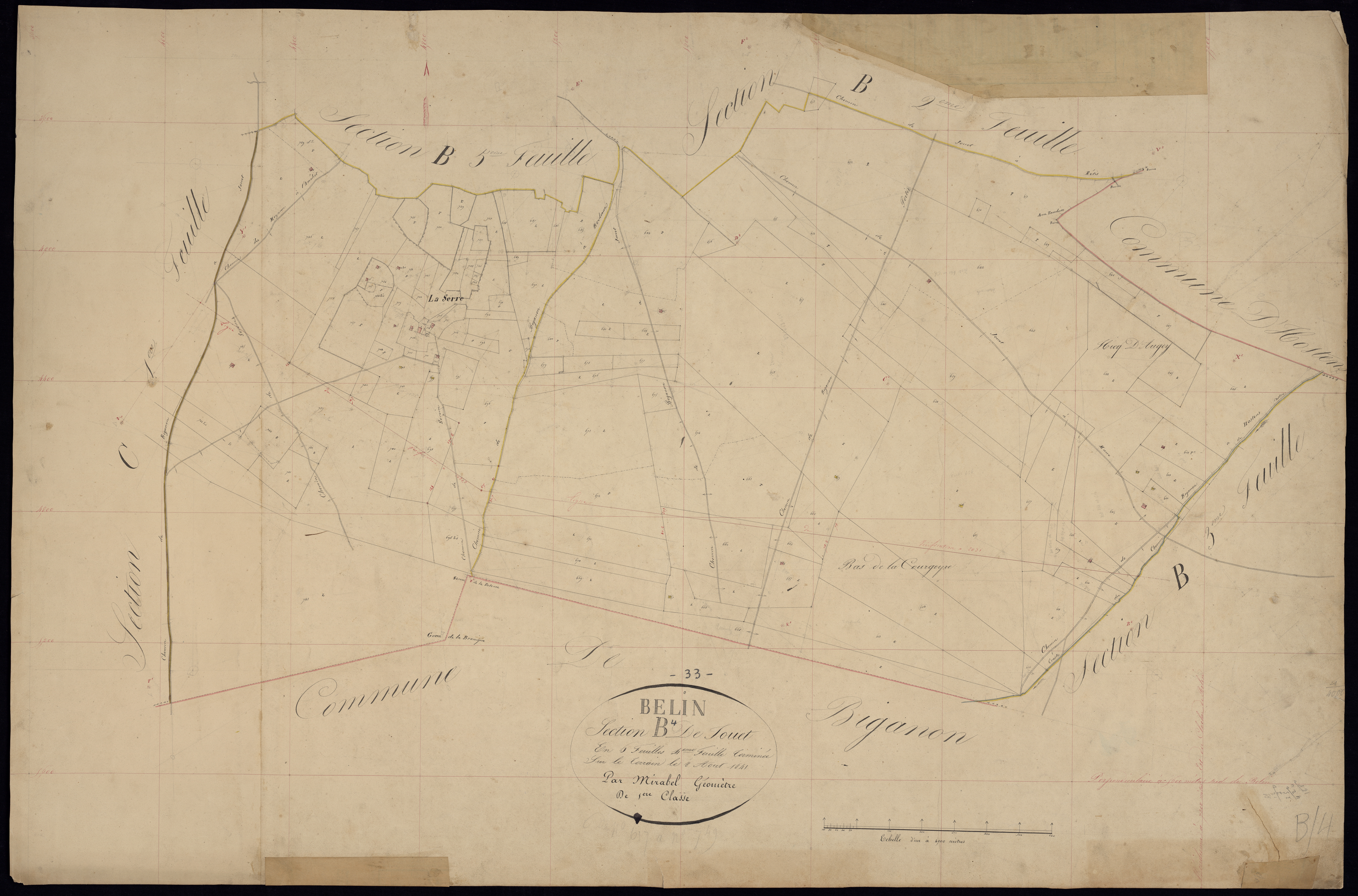 Belin-Béliet - -Section B feuille 3 : Fouet