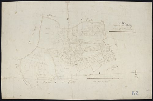 Belvès-de-Castillon - -Section B feuille 2 : non indiqué