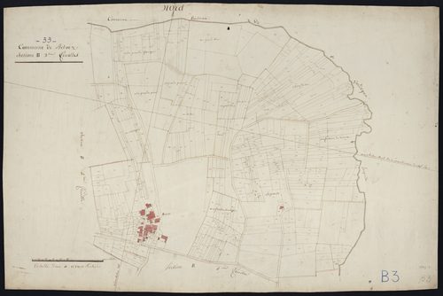 Belvès-de-Castillon - -Section B feuille 3 : non indiqué