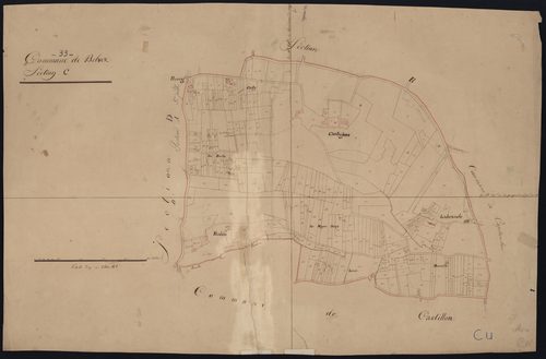 Belvès-de-Castillon - -Section D feuille unique : non indiqué