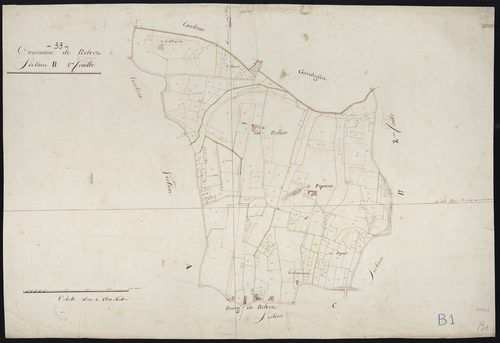 Belvès-de-Castillon - -Section B feuille 1 : non indiqué